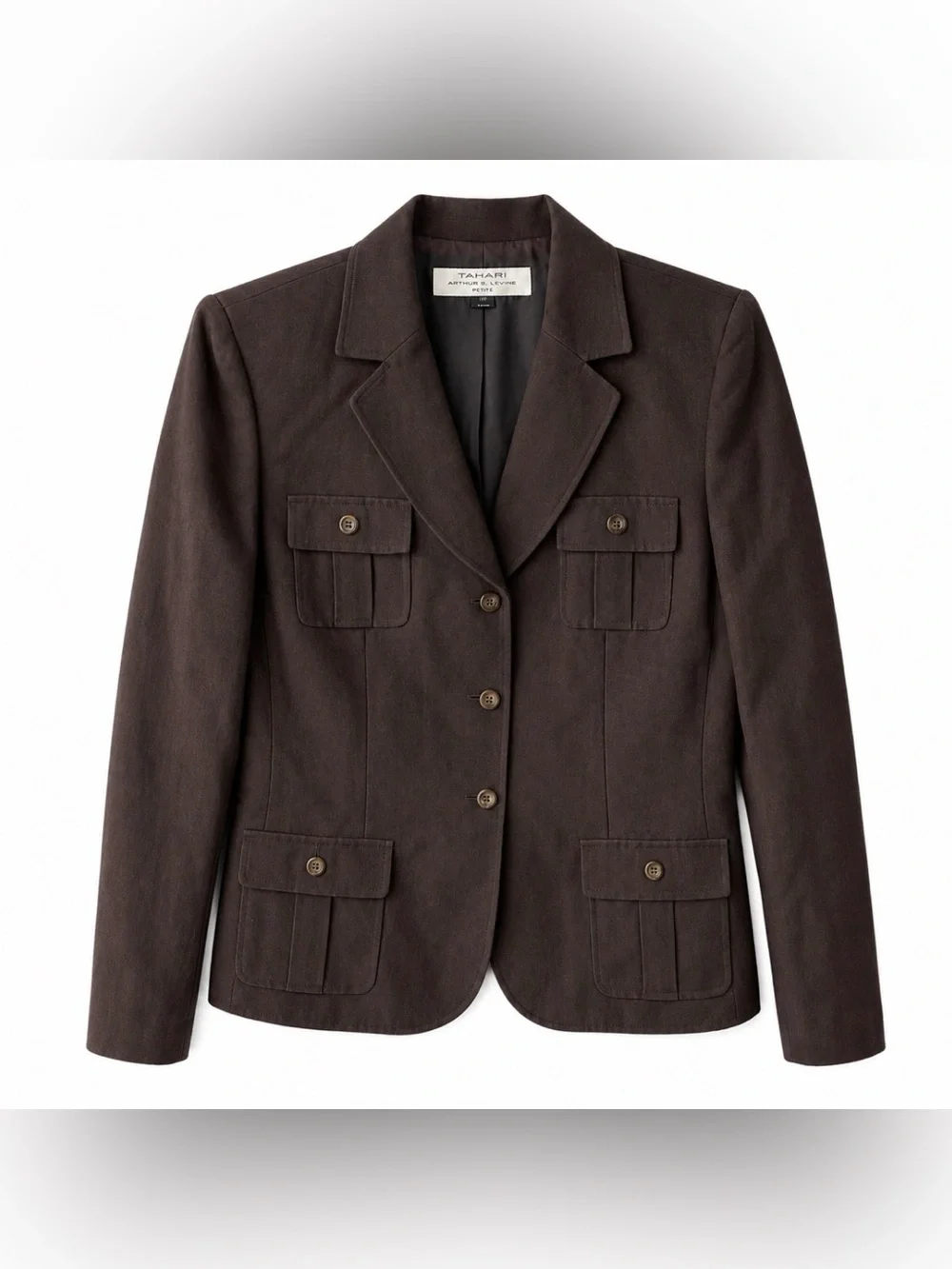 Tahari Dark Brown Tailored Blazer